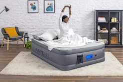 Discount Alwayzaire Tough Guard Air Mattress Queen 20 With Built-In Dual Pump And Antimicrobial Coating Indoor Air Mattresses