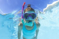 Best Sale ® Crusader Youth Snorkel Set With Fins, Pink Ages 7+ Swim Gear