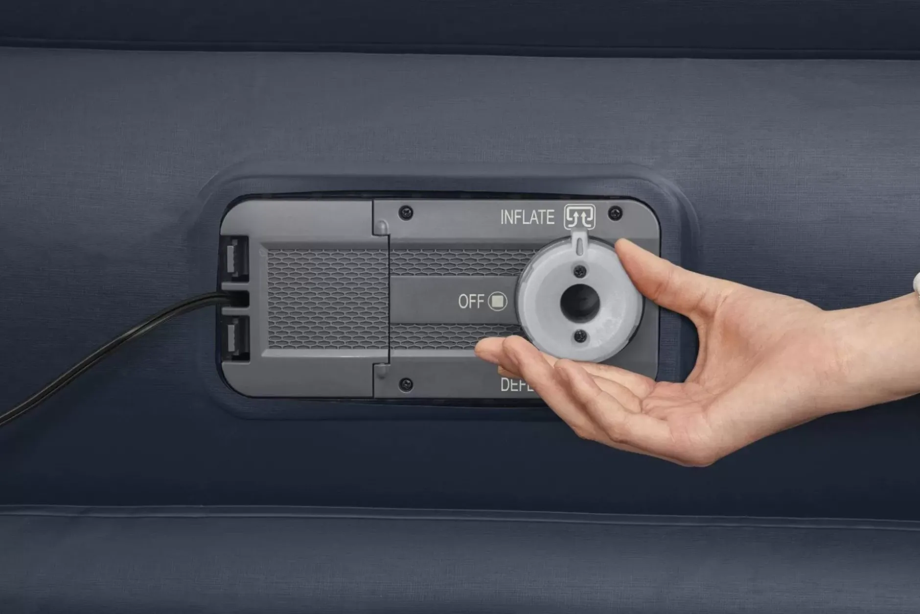 Cheap Essential Comfort Air Mattress Queen 18" With Built-In Ac Pump And Antimicrobial Coating Indoor Air Mattresses