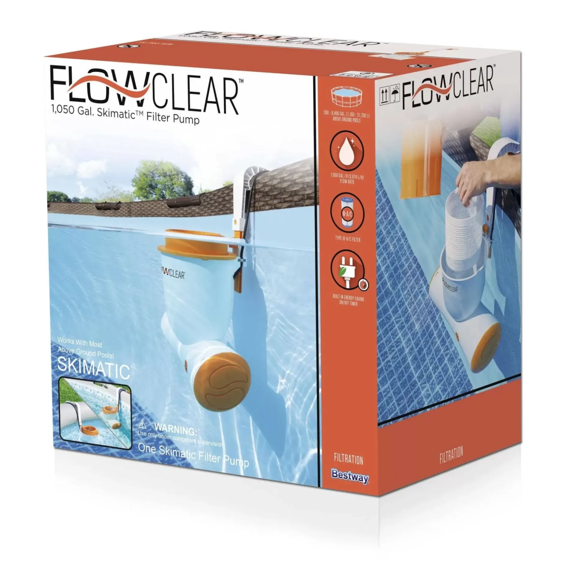 Online Flowclear 1050 Gallon Skimatic Skimmer Above-Ground Pool Pump Pool Accessories