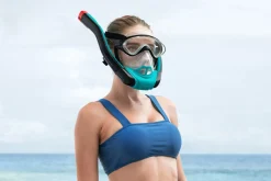 Best Sale Flowtech Full-Face Snorkel Mask L/Xl, Teal Swim Gear