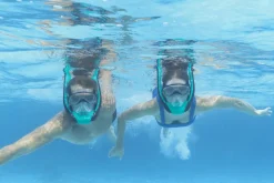 Shop Flowtech Multicolor Full-Face Snorkel Mask S/M Swim Gear