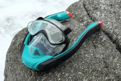 Shop Flowtech Multicolor Full-Face Snorkel Mask S/M Swim Gear
