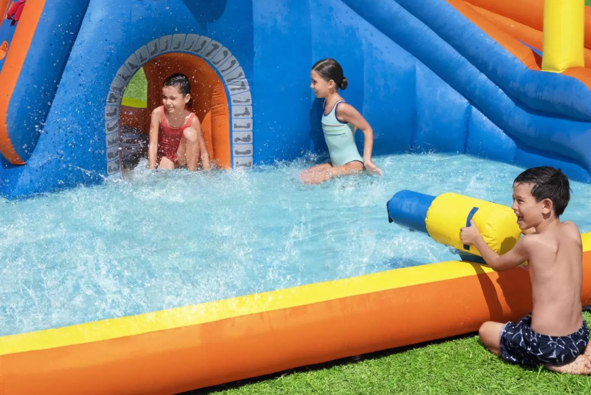 Hot H2Ogo! 18' Super Speedway Child Inflatable Water Park Mega Water Parks
