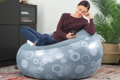 Flash Sale Inflate-A-Chair Inflatable Chair, Gray Air Chairs