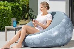 Flash Sale Inflate-A-Chair Inflatable Chair, Gray Air Chairs