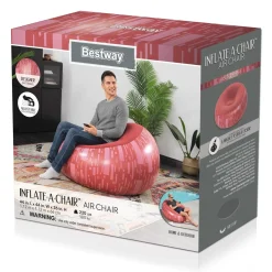 Hot Inflate-A-Chair Inflatable Chair, Red Air Chairs