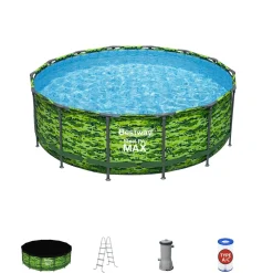 Fashion Steel Pro Max 14' X 48 Above Ground Pool Set Round Steel Pro Max Pools