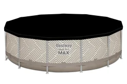 Shop Steel Pro Max 13' X 42 Round Above Ground Pool Set With Canopy Steel Pro Max Pools