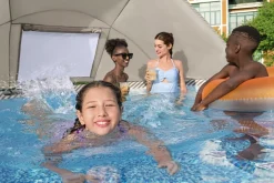 Shop Steel Pro Max 13' X 42 Round Above Ground Pool Set With Canopy Steel Pro Max Pools