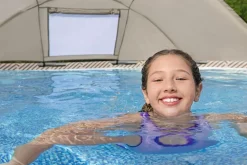 Shop Steel Pro Max 13' X 42 Round Above Ground Pool Set With Canopy Steel Pro Max Pools