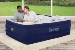 Store Tritech Air Mattress Queen 24 With Built-In Ac Pump Included And Antimicrobial Coating Indoor Air Mattresses