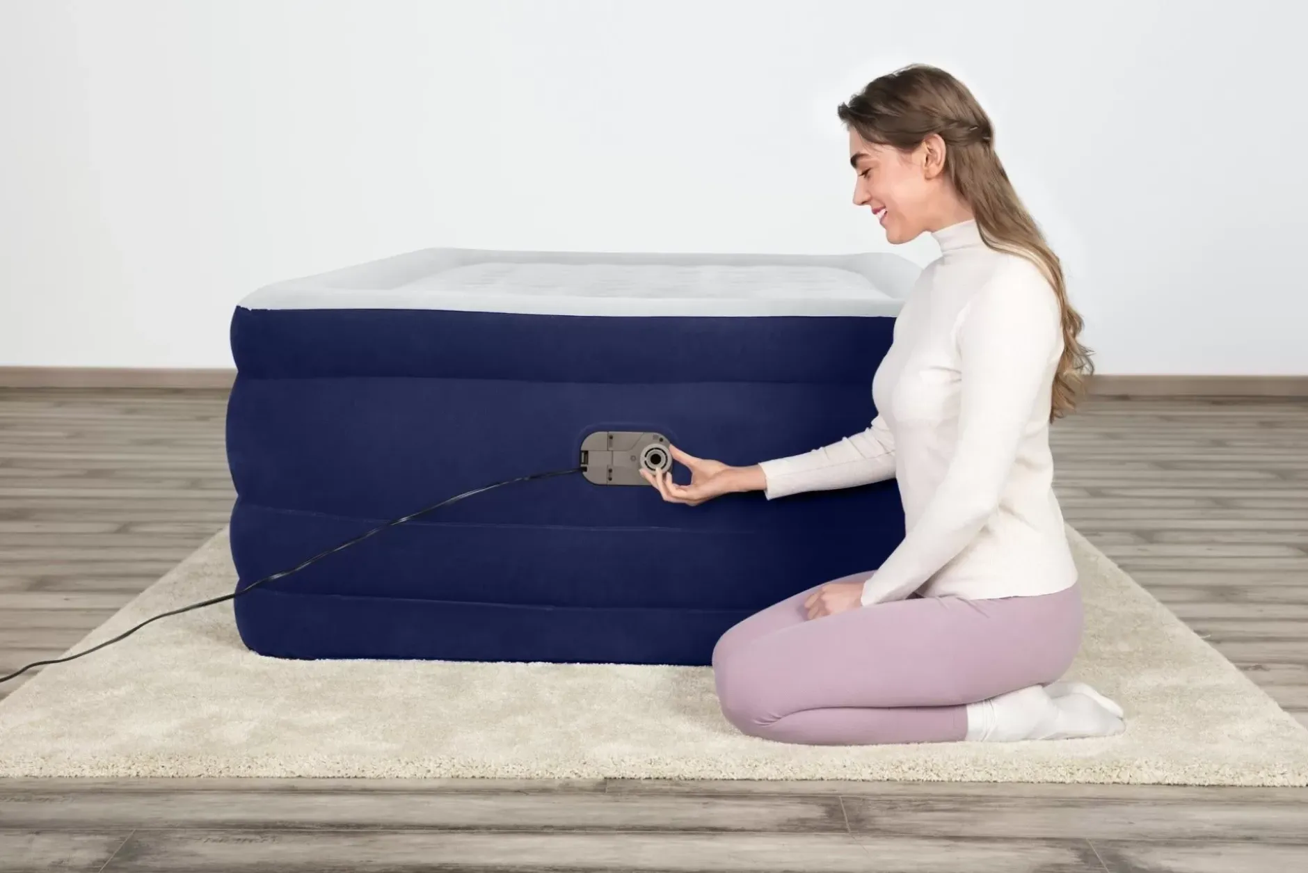 Best Sale Tritech Air Mattress Full 24 With Built-In Ac Pump Included And Antimicrobial Coating Indoor Air Mattresses