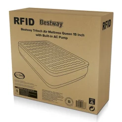 Best Sale Tritech Air Mattress Queen 15 With Built-In Ac Pump Included And Antimicrobial Coating Indoor Air Mattresses