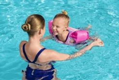 Fashion Disney Junior Minnie Mouse Pink Swim Training Vest With Armbands Swim Trainers