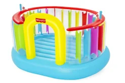 Sale Fisher-Price Bouncetopia Multi-Color Child Pvc Bouncer With Built-In Pump Bounce Houses