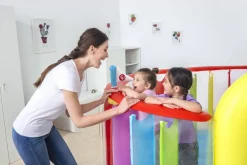 Sale Fisher-Price Bouncetopia Multi-Color Child Pvc Bouncer With Built-In Pump Bounce Houses