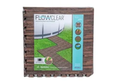 Hot Flowclear 20 In. X 20 In. Square Decorative Pool Floor Protector For Above Ground Pools Pool Accessories