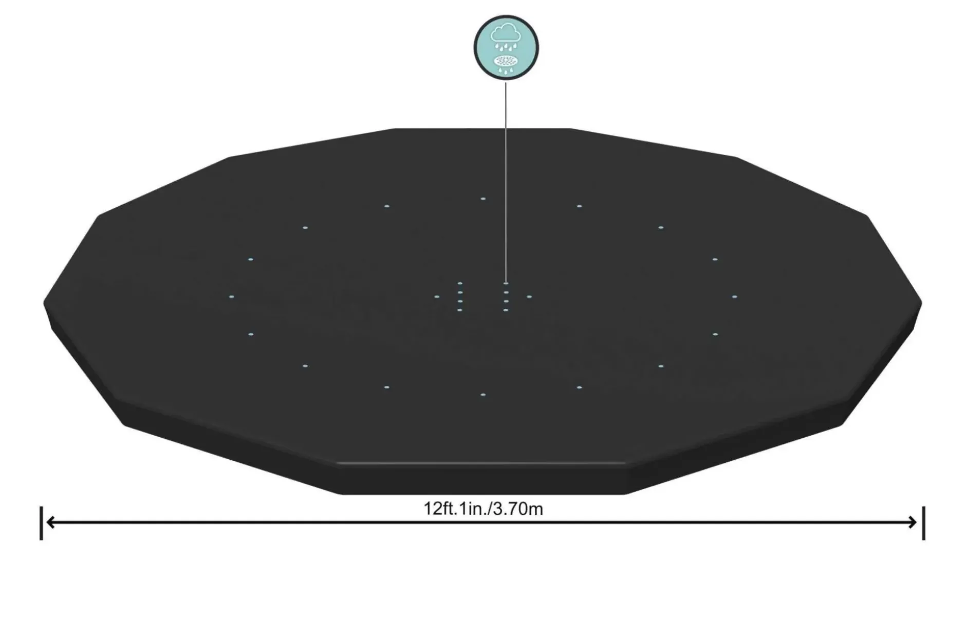 Outlet Flowclear 12' Pool Cover Pool Accessories
