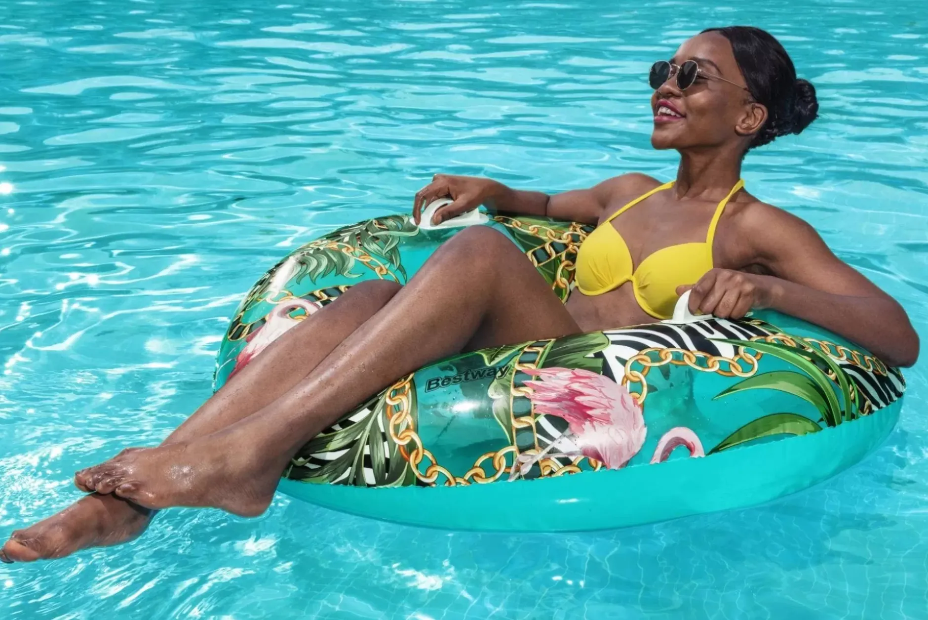 Clearance H2Ogo! 45 Floral Fantasy Pool Ring Float Pool Floats