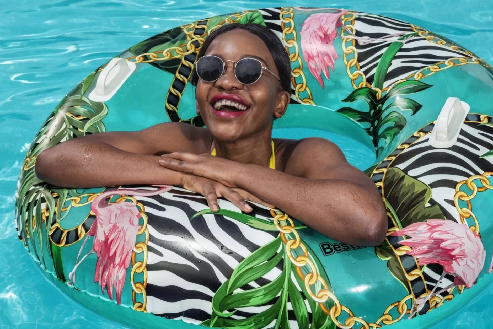 Clearance H2Ogo! 45 Floral Fantasy Pool Ring Float Pool Floats