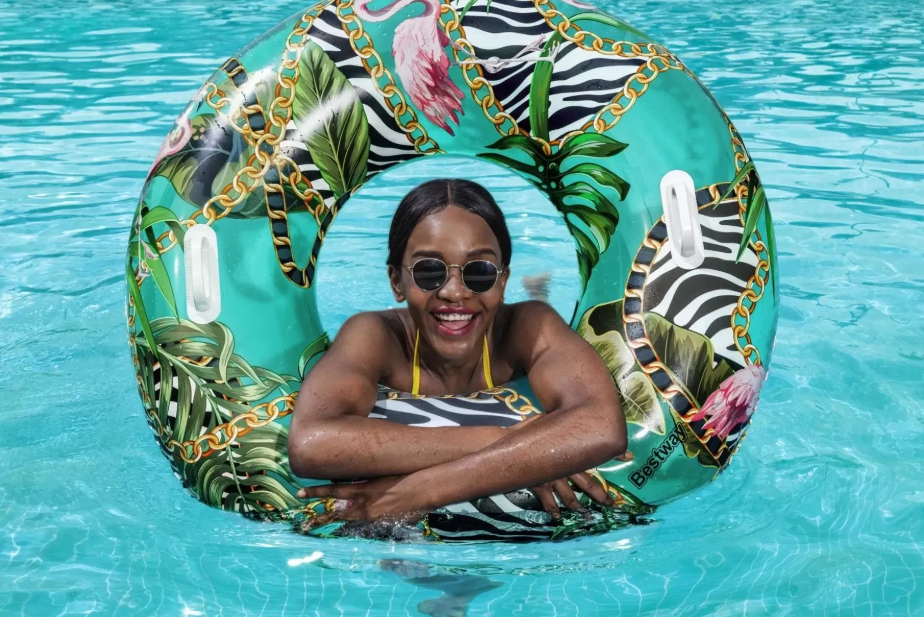 Clearance H2Ogo! 45 Floral Fantasy Pool Ring Float Pool Floats