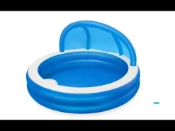 Clearance H2Ogo! 7'11 X 55 Summer Days Inflatable Round Kiddie Pool With Uv Careful Sunshade Kiddie Pools
