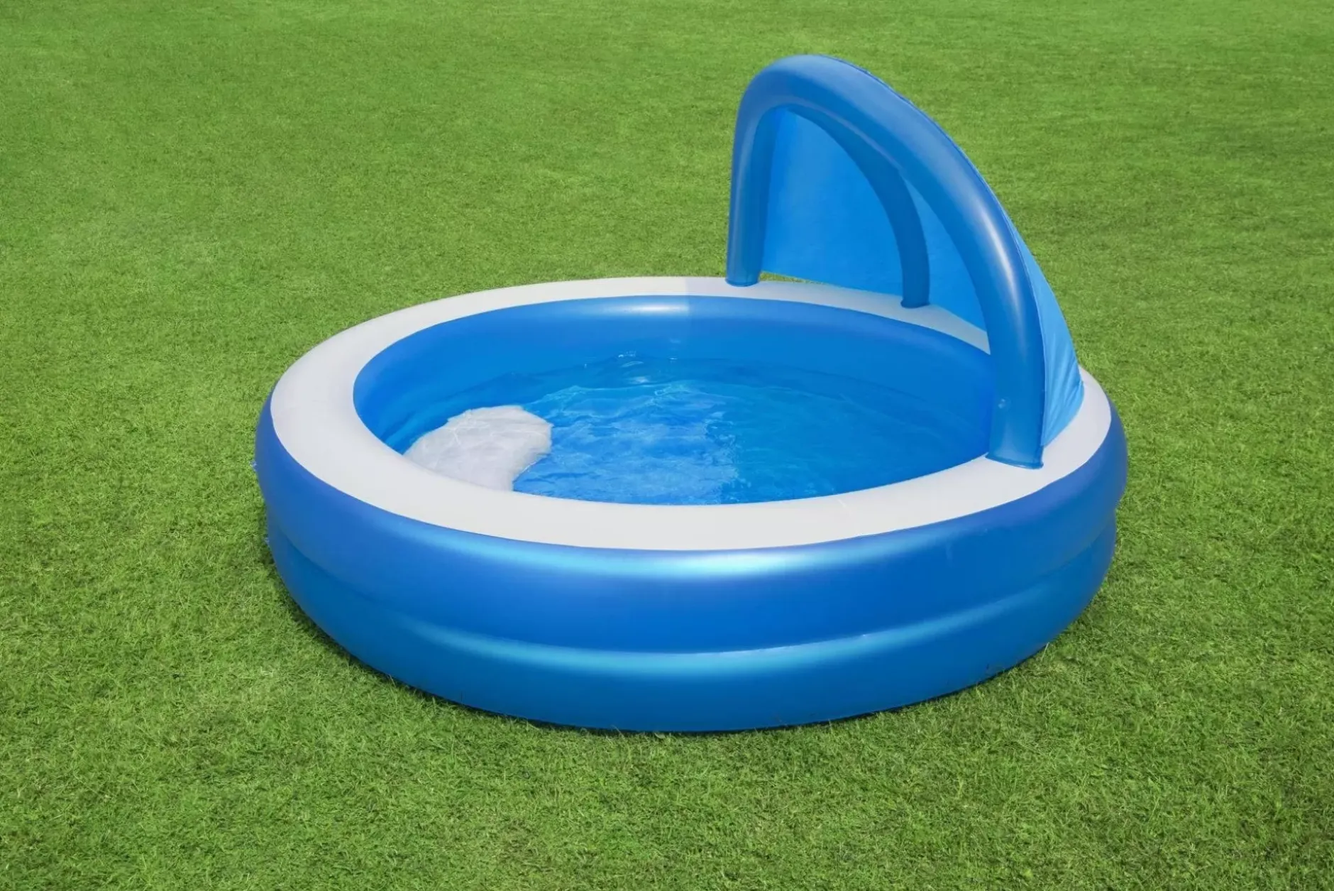 Clearance H2Ogo! 7'11 X 55 Summer Days Inflatable Round Kiddie Pool With Uv Careful Sunshade Kiddie Pools