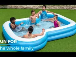 Hot H2Ogo! 10' X 9' X 18 Sunsational Inflatable Kiddie And Family Pool Family Pools