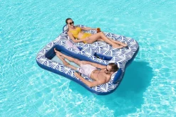Fashion H2Ogo! Comfort Plush 2-Person Double Pool Lounge Float Pool Floats