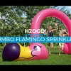 Store H2Ogo! Jumbo Pink Flamingo Inflatable Child Stationary Sprinkler Arch Sprinklers