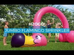 Store H2Ogo! Jumbo Pink Flamingo Inflatable Child Stationary Sprinkler Arch Sprinklers