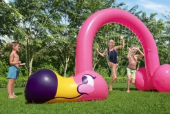 Store H2Ogo! Jumbo Pink Flamingo Inflatable Child Stationary Sprinkler Arch Sprinklers