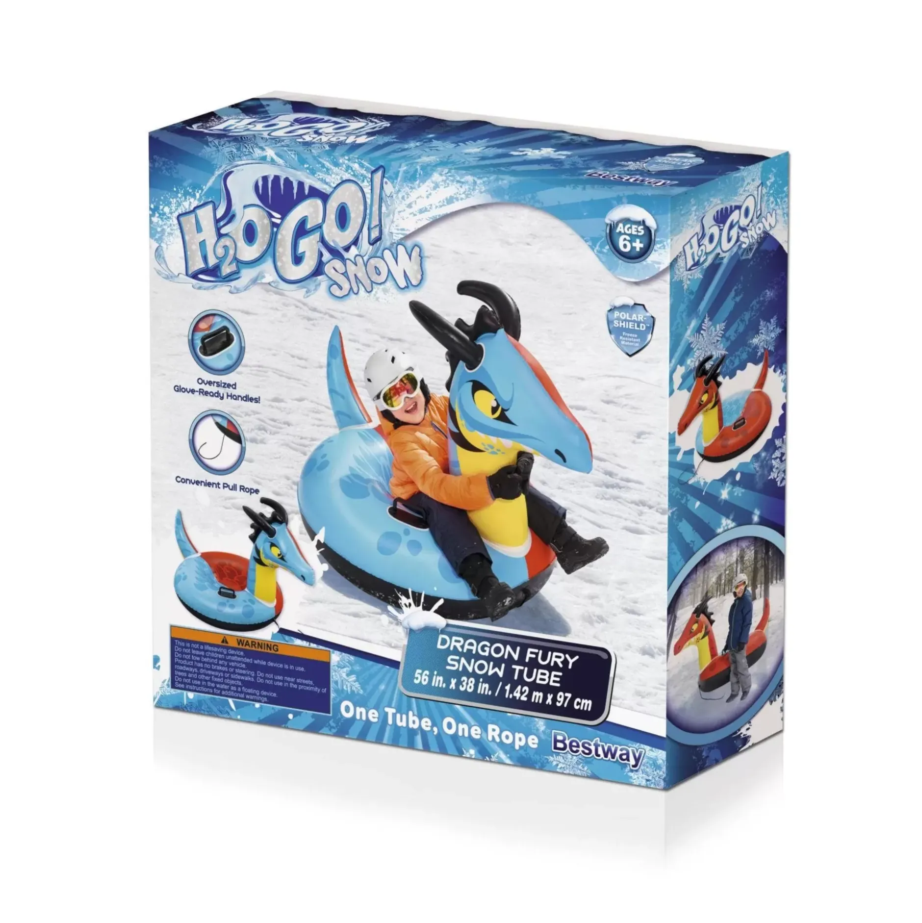 Shop H2Ogo! Snow Dragon Fury 56 Snow Tube Snow Tubes & Sleds