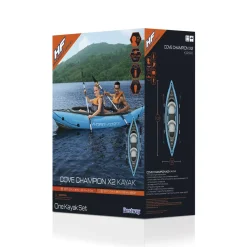 Store Hydro-Force Cove Champion Inflatable Two-Person Kayak Set 10' 10