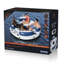 Hot Hydro-Force Lazy Dayz 4-Person Inflatable Party Island 7'10