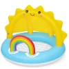 Store Play Day Sun Shaded Round Inflatable Baby Pool 39 X 29 Kiddie Pools