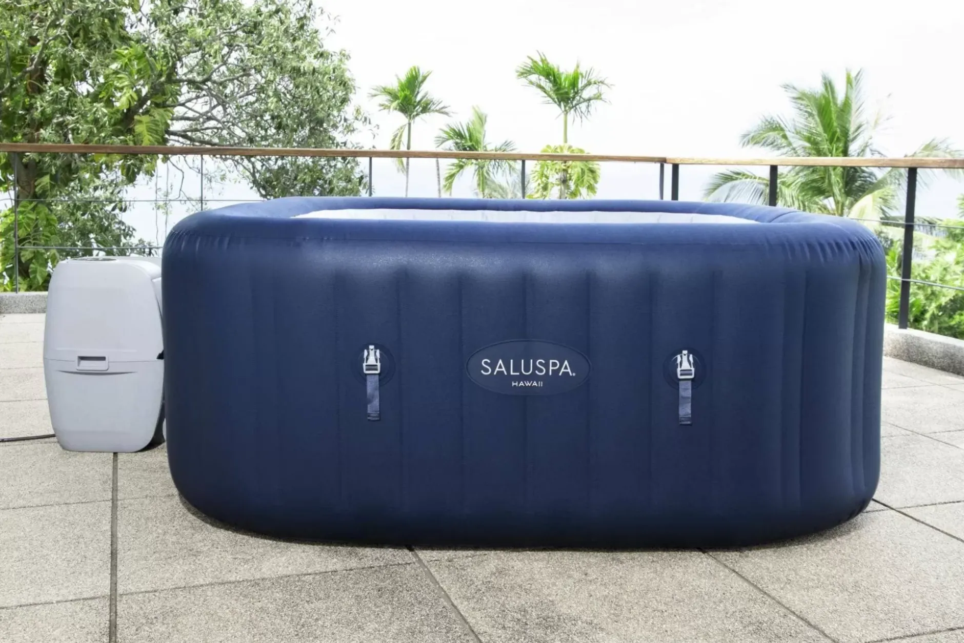 Sale Saluspa Hawaii Airjet Inflatable Hot Tub Spa 4-6 Person Airjet