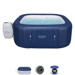 Sale Saluspa Hawaii Energysense Smart Airjet Inflatable Hot Tub Spa 4-6 Person Energysense