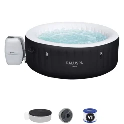Discount Saluspa Miami Airjet Inflatable Hot Tub Spa 2-4 Person Airjet