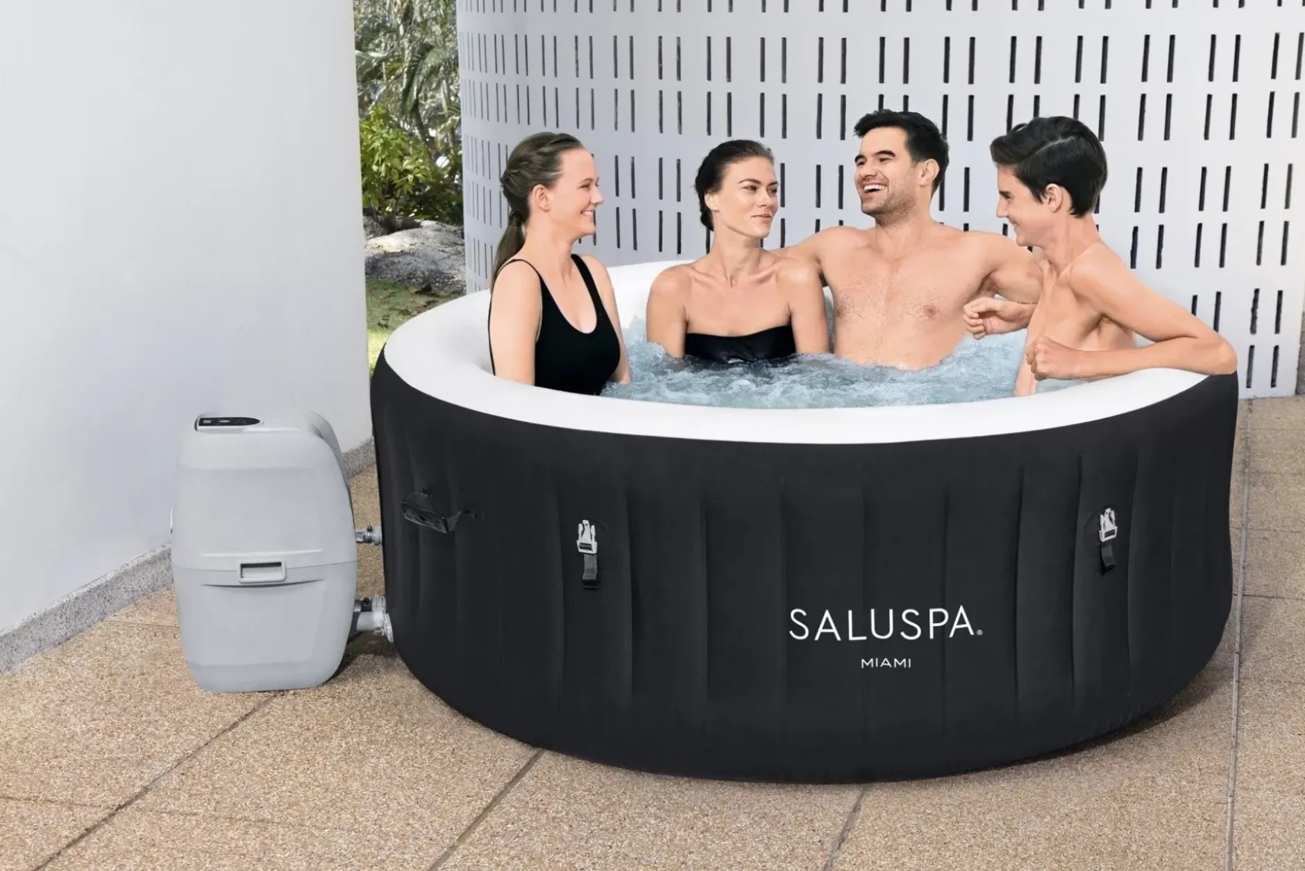 Shop Saluspa Miami Energysense Airjet Inflatable Hot Tub Spa 2-4 Person Airjet