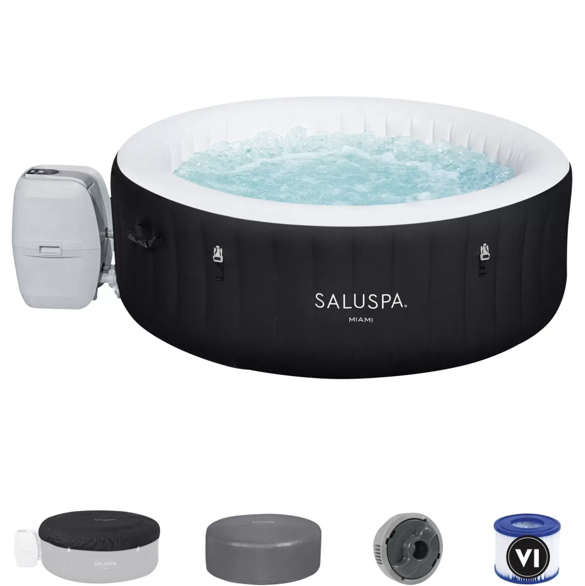 Shop Saluspa Miami Energysense Airjet Inflatable Hot Tub Spa 2-4 Person Airjet