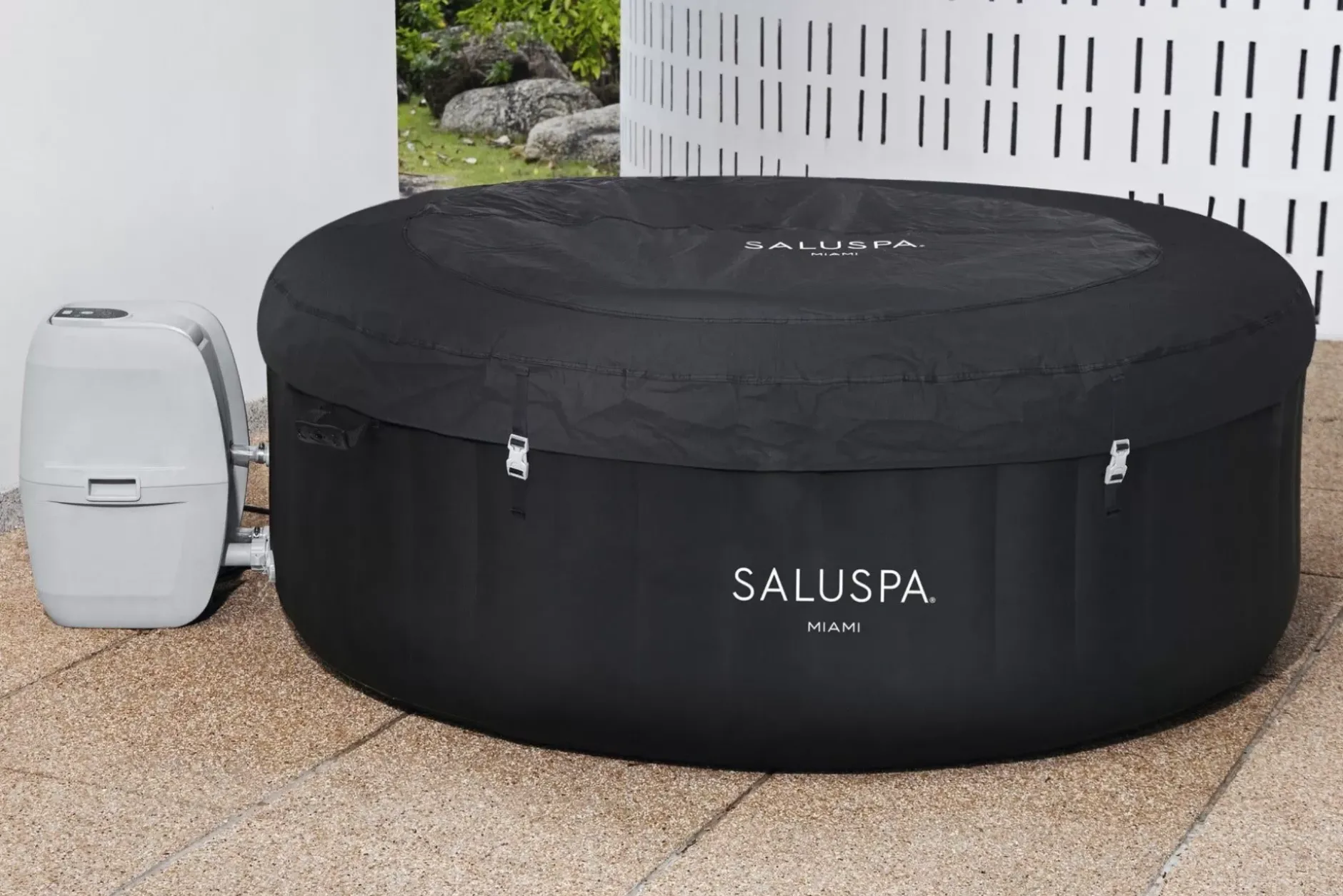 Shop Saluspa Miami Energysense Airjet Inflatable Hot Tub Spa 2-4 Person Airjet