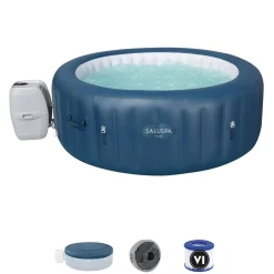 Best Sale Saluspa Milan Airjet Plus Inflatable Hot Tub With App Control 4-6 Person Airjet Plus
