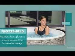 Clearance Saluspa Vancouver Airjet Plus Inflatable Hot Tub With App Control 3-5 Person Airjet