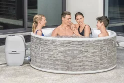 Clearance Saluspa Vancouver Airjet Plus Inflatable Hot Tub With App Control 3-5 Person Airjet