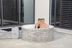 Clearance Saluspa Vancouver Airjet Plus Inflatable Hot Tub With App Control 3-5 Person Airjet