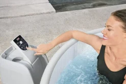 Clearance Saluspa Vancouver Airjet Plus Inflatable Hot Tub With App Control 3-5 Person Airjet