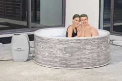 Clearance Saluspa Vancouver Airjet Plus Inflatable Hot Tub With App Control 3-5 Person Airjet
