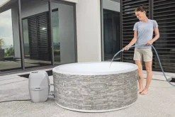 Clearance Saluspa Vancouver Airjet Plus Inflatable Hot Tub With App Control 3-5 Person Airjet